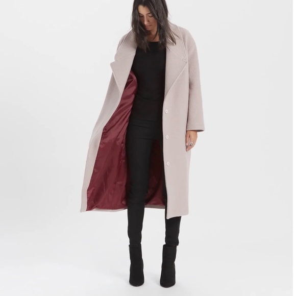 Marcella Oversized Pink Coat - Picture 7 of 7